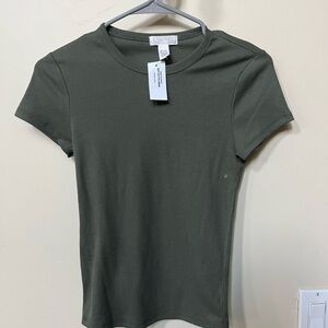 New (with tags) Full Tilt army green baby tee shirt | S
